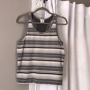Gray and black old Navy tank top